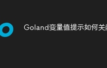 Goland变量值提示如何关闭？