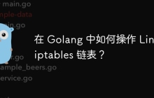在 Golang 中如何操作 Linux iptables 链表？