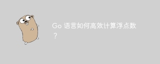 go 语言如何高效计算浮点数?