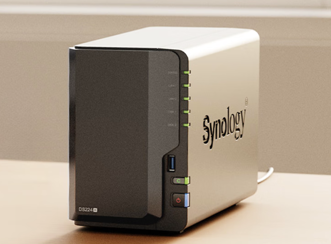 四核赛扬 J4125:群晖 DS224+ 双盘位 NAS 存储 1965 元国补新低