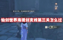 仙剑世界海魂剑支线第三关怎么过