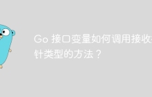 Go 接口变量如何调用接收指针类型的方法？