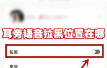 耳旁语音拉黑位置在哪
