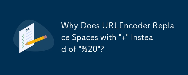 Pourquoi URLEncoder remplace-t-il les espaces par « » au lieu de « » ?