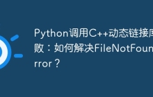 Python调用C++动态链接库失败：如何解决FileNotFoundError？