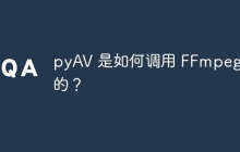 pyAV 是如何调用 FFmpeg 库的？