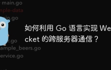 如何利用 Go 语言实现 WebSocket 的跨服务器通信？