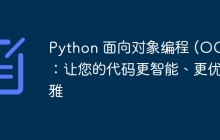 Python 面向对象编程 (OOP)：让您的代码更智能、更优雅