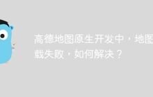 高德地图原生开发中，地图加载失败，如何解决？