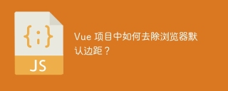 vue 项目中如何去除浏览器默认边距？