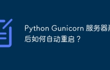 Python Gunicorn 服务器崩溃后如何自动重启？