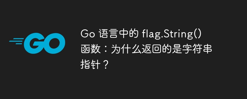 go 语言中的 flag.string() 函数：为什么返回的是字符串指针？