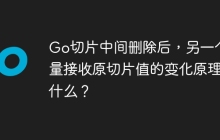 Go切片中间删除后，另一个变量接收原切片值的变化原理是什么？