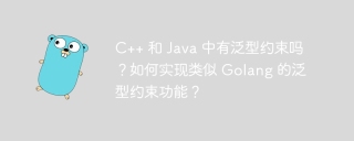 C++ 和 Java 中有泛型约束吗？如何实现类似 Golang 的泛型约束功能？