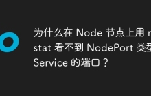 为什么在 Node 节点上用 netstat 看不到 NodePort 类型 Service 的端口？
