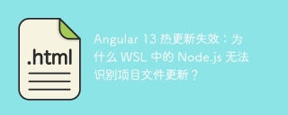 Angular 13 热更新失效：为什么 WSL 中的 Node.js 无法识别项目文件更新？