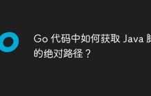 Go 代码中如何获取 Java 脚本的绝对路径？