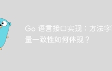 Go 语言接口实现：方法字面量一致性如何体现？