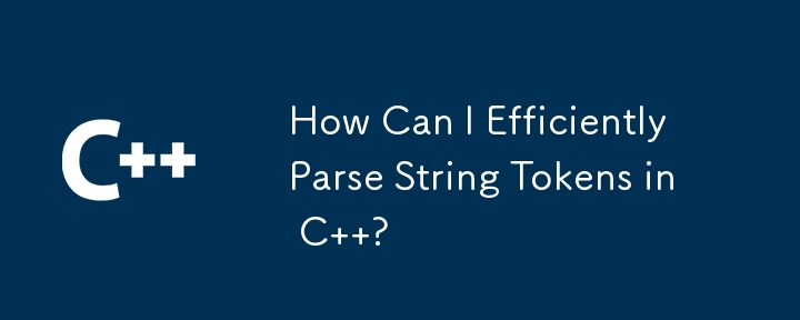 How Can I Efficiently Parse String Tokens in C  ?