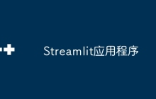 Streamlit应用程序