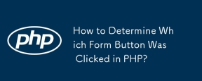 How to Determine Which Form Button Was Clicked in PHP?