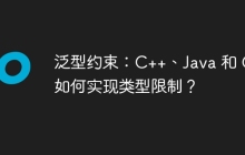 泛型约束：C++、Java 和 Go 如何实现类型限制？