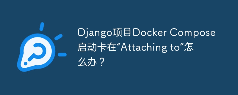 django项目docker compose启动卡在“attaching to”怎么办？
