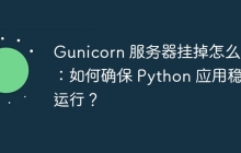 Gunicorn 服务器挂掉怎么办：如何确保 Python 应用稳定运行？