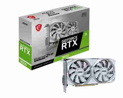 微星推出白色版万图师 RTX 3050 显卡:8GB 显存、128bit 位宽、130W TDP