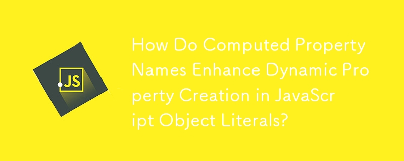 How Do Computed Property Names Enhance Dynamic Property Creation in JavaScript Object Literals?