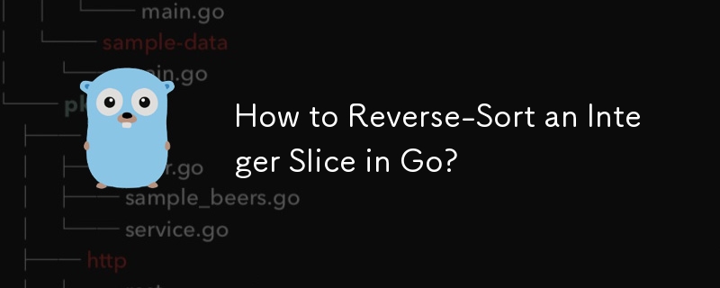 Bagaimana untuk Menyusun-Isih Slice Integer dalam Go?