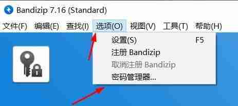 Bandizip在密码管理器中怎么添加密码