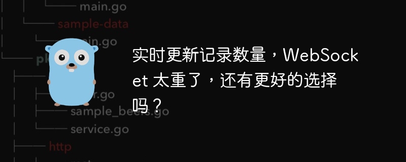 实时更新记录数量，WebSocket 太重了，还有更好的选择吗？ - 小浪资源网