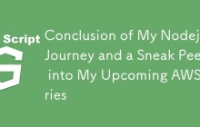 Conclusion of My Nodejs Journey and a Sneak Peek into My Upcoming AWS Series