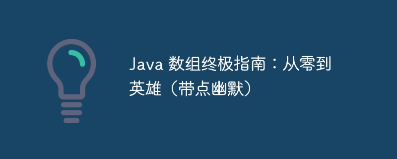 Java 数组终极指南：从零到英雄（带点幽默） - 小浪资源网