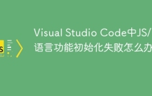 Visual Studio Code中JS/TS语言功能初始化失败怎么办？