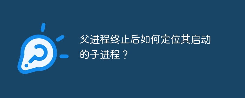 父进程终止后如何定位其启动的子进程？ - 小浪资源网