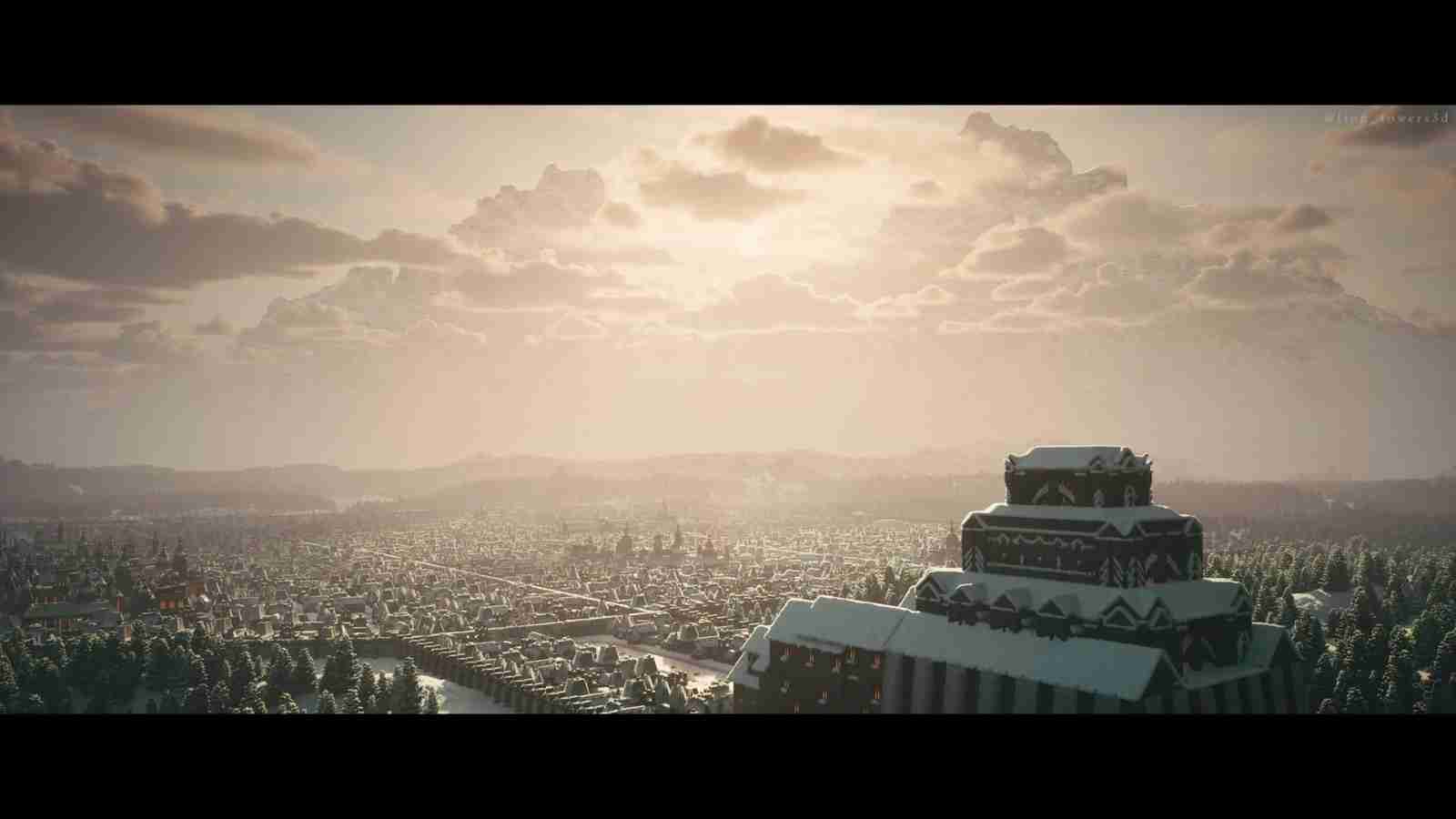 粉丝自制虚幻5《上古卷轴5》风舵城场景