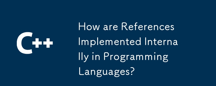 程式語言內部如何實作引用？