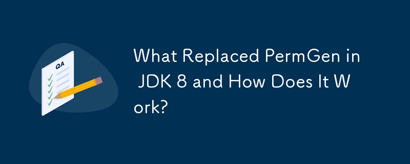 什麼取代了 JDK 8 中的 PermGen？