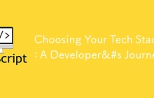 Choosing Your Tech Stack: A Developer&#s Journey