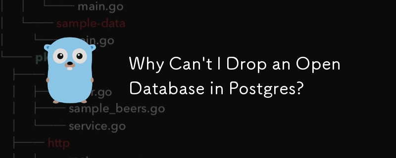 Why Can't I Drop an Open Database in Postgres?