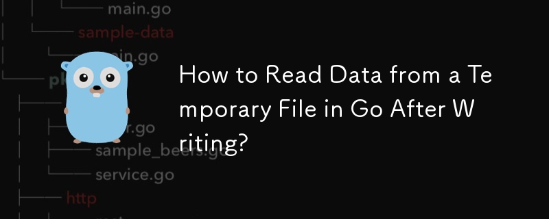 書き込み後にGoで一時ファイルからデータを読み取る方法は?