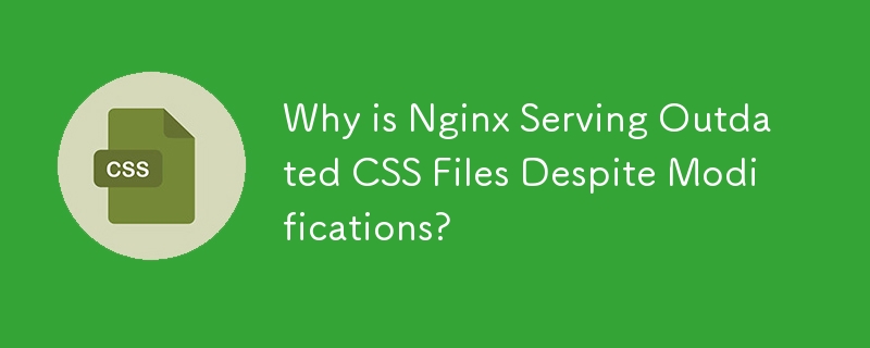 Nginx は変更が加えられているにもかかわらず、古い CSS ファイルを提供するのはなぜですか?