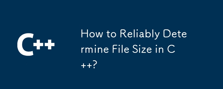 How to Reliably Determine File Size in C  ?