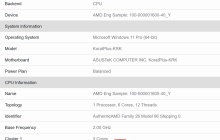 疑似六核版 AMD Krackan Point 处理器现身测试记录，3+3 双簇 CPU