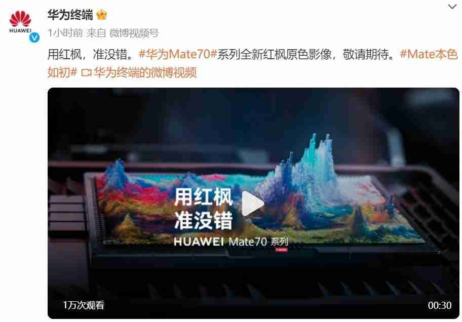  色彩准确性背后的黑科技，华为 Mate 70 或将搭载红枫原色影像 