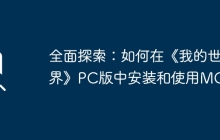 全面探索：如何在《我的世界》PC版中安装和使用MOD