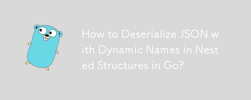 Comment désérialiser JSON avec des noms dynamiques dans des structures imbriquées dans Go ?