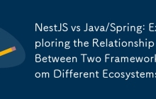 NestJS vs Java/Spring: Exploring the Relationship Between Two Frameworks from Different Ecosystems